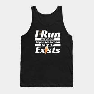 Vegan Ice Cream Loving Runner Tank Top